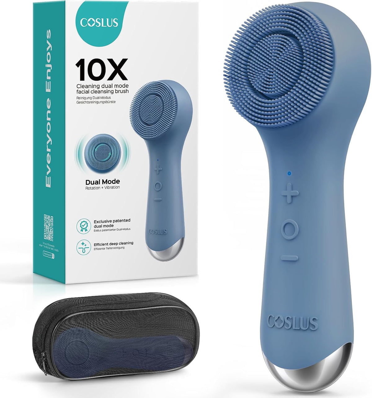 COSLUS FBS03 - Cepillo de limpieza facial para limpieza facial: 2 e...
