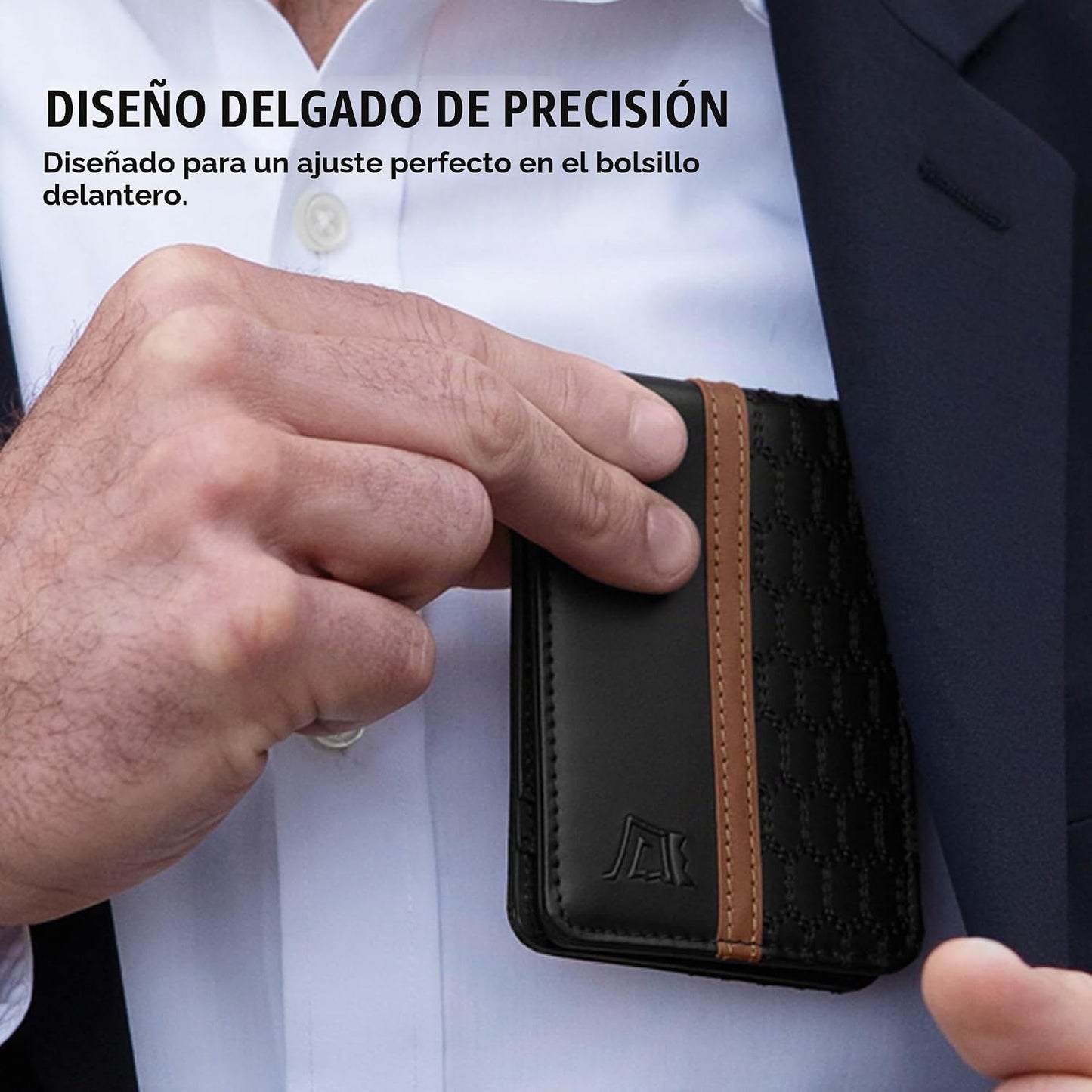 Kings Loot Billetera - Billetera Minimalista para Hombres con Bolsi...