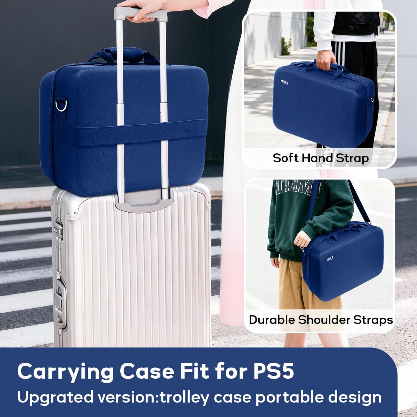 YMTGT Estuche de transporte para PS5\/PS5 Pro\/PS5 Slim, estuche pr...