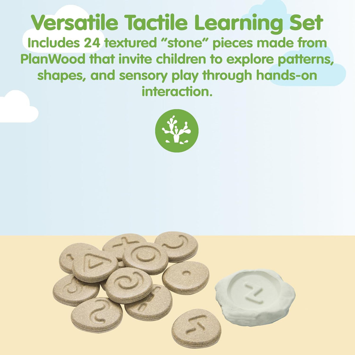 PlanToys Actividad educativa de madera para niños a partir de 3 año...