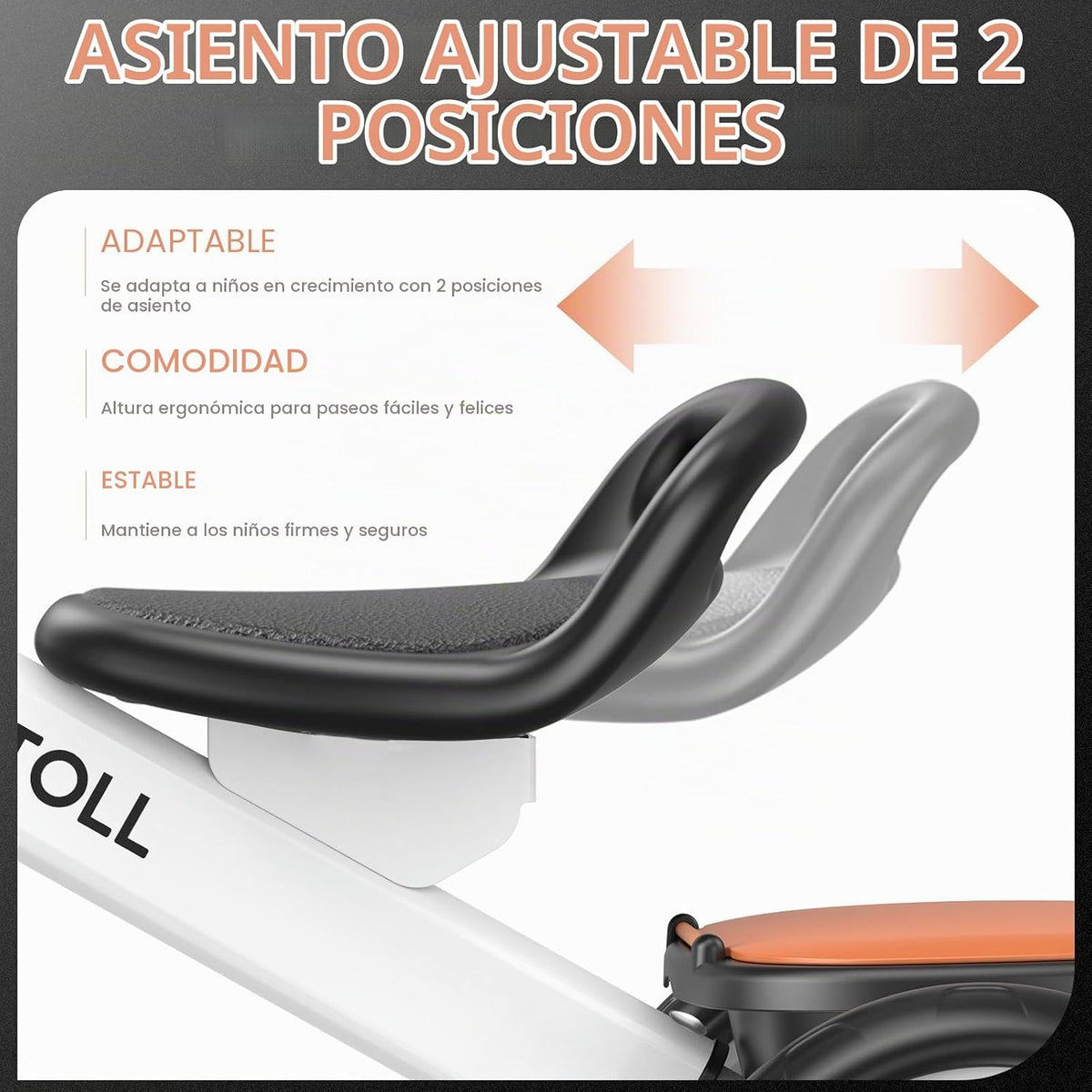 Umatoll Triciclo para niños pequeños de 2 a 5 años, bicicleta ajust...