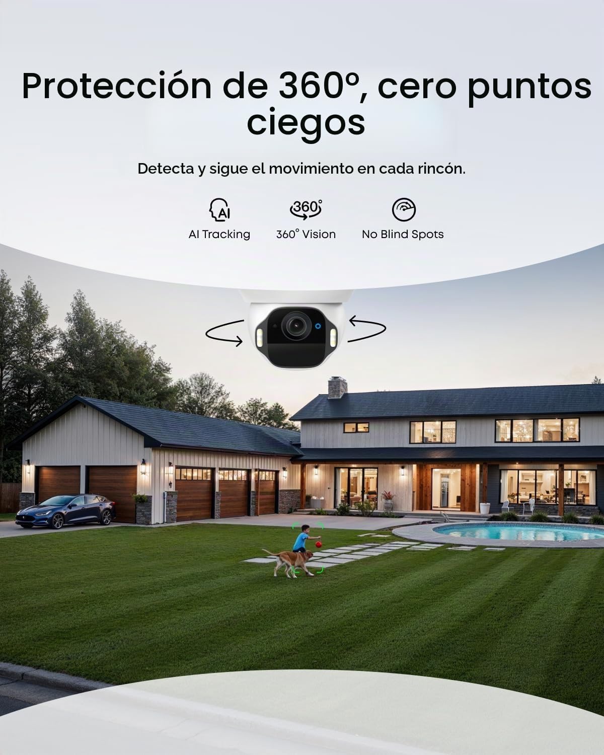 eufy Security SoloCam E42, kit de 2 cámaras, cámara de seguridad so...