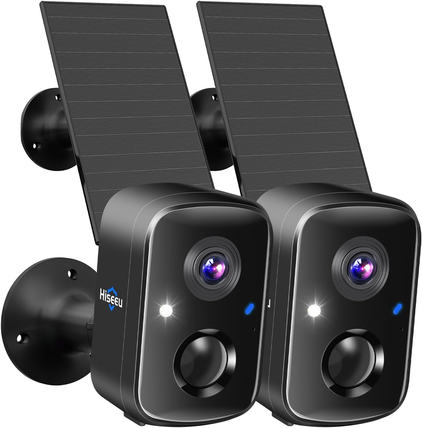Cámaras de seguridad Hiseeu inalámbricas para exteriores, 2 piezas...