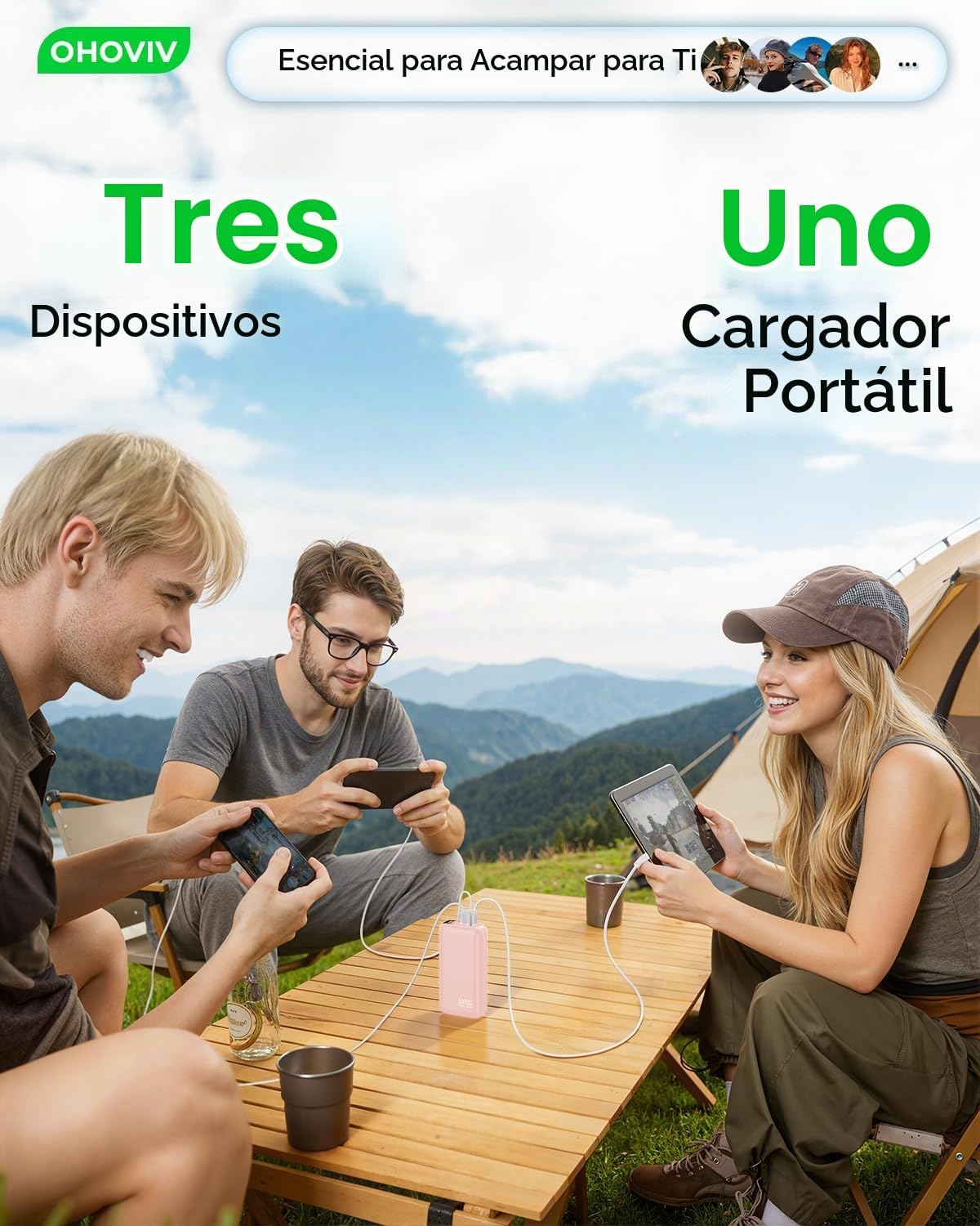 OHOVIV Cargador Portátil 50000mAh Banco de Energía - Paquete de Bat...