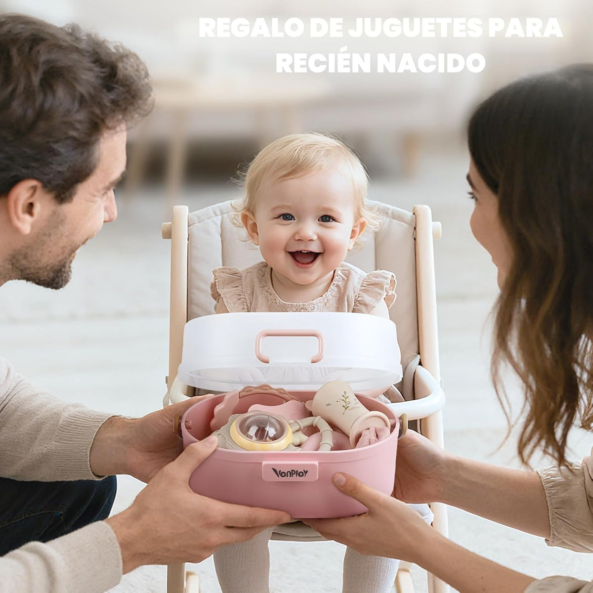Juguetes para bebés 0-6 meses, sonajeros para bebés, juguetes de de...