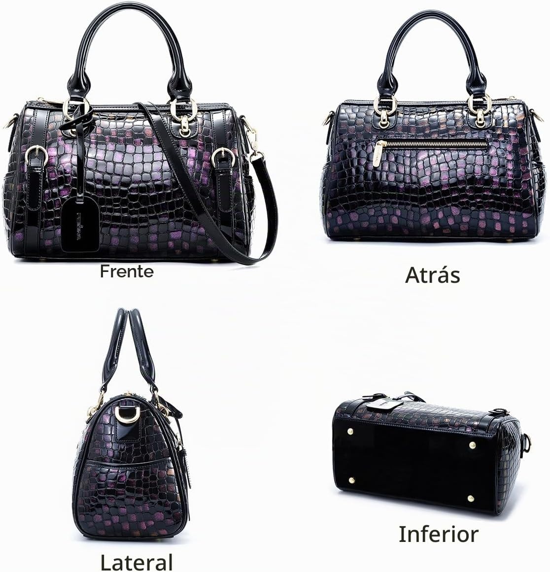 FEIMINA Monederos de cuero genuino para mujer, bolsos de diseñador...