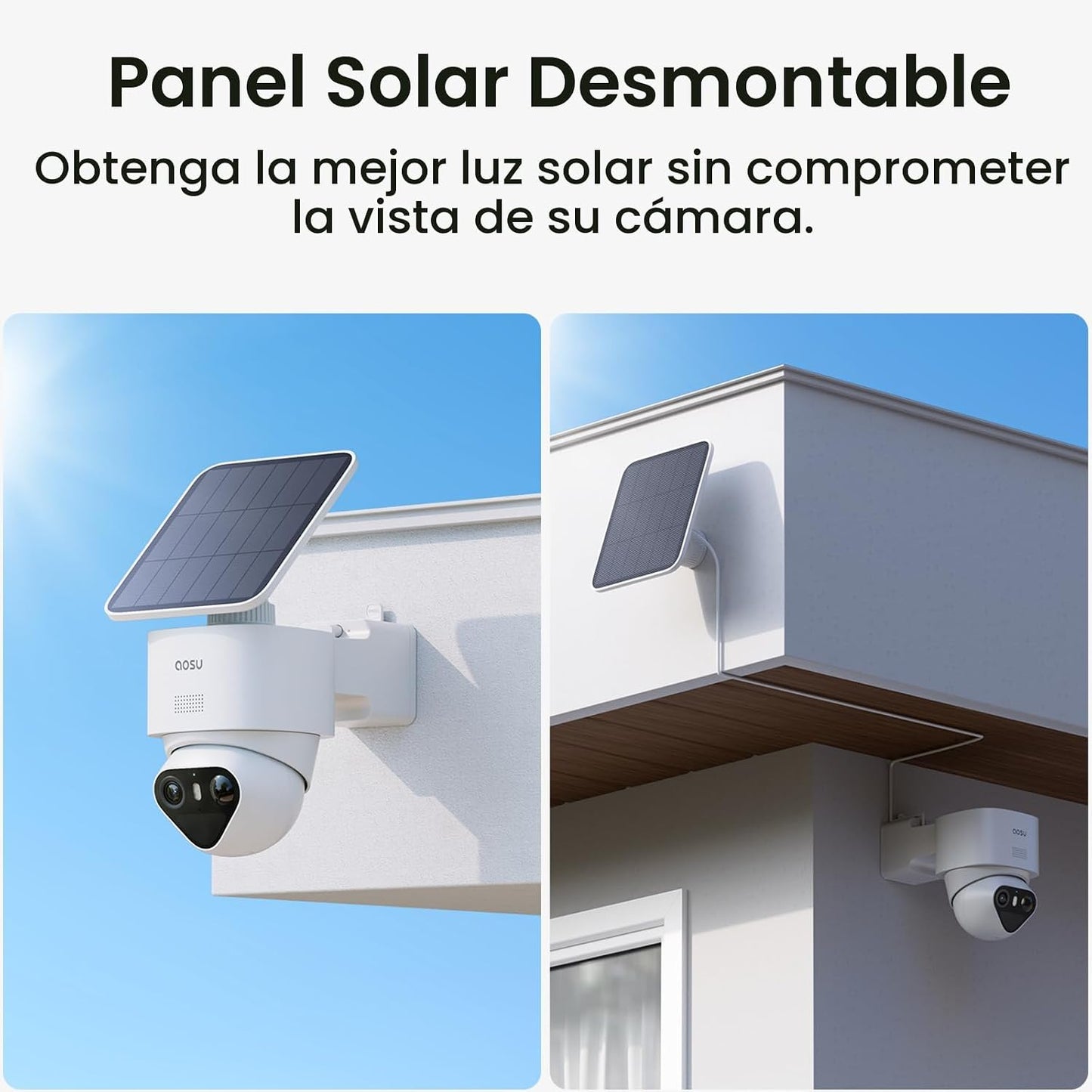 aosu T2 Ultra 4K cámara de seguridad inalámbrica al aire libre, det...