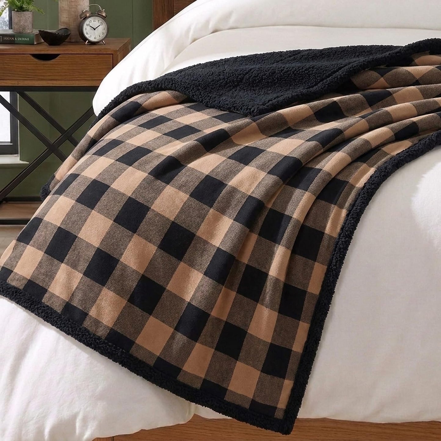 Eddie Bauer - Manta Throw, Manta Suave de Forro Polar Cepillado y S...