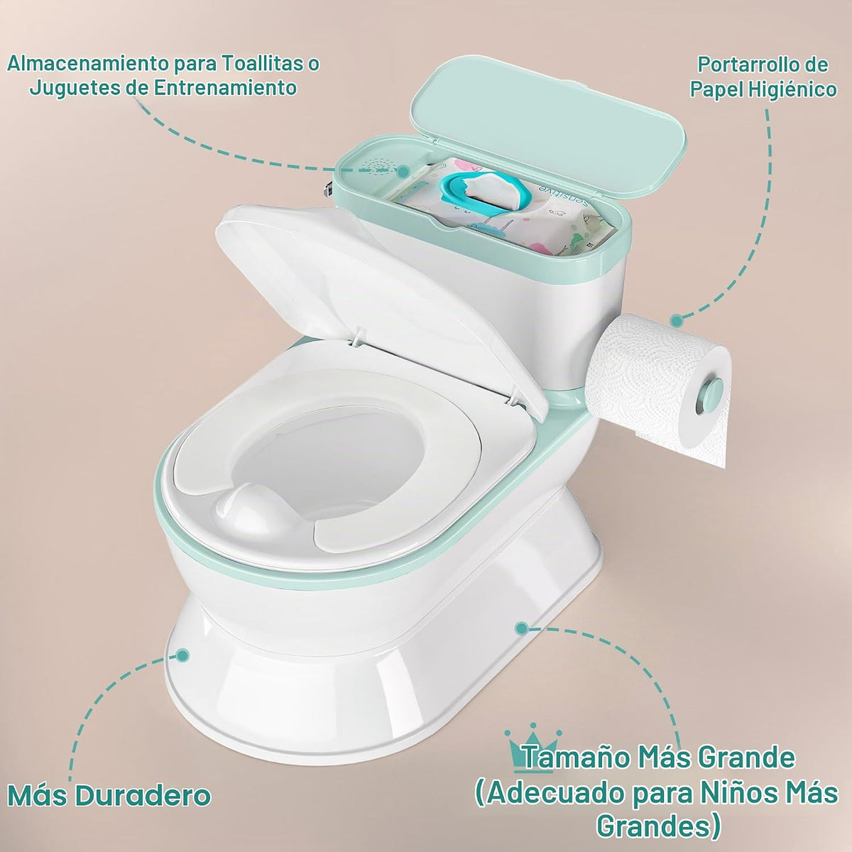 CheerTry Inodoro de Entrenamiento para Niños Pequeños 2 en 1 - Baci...