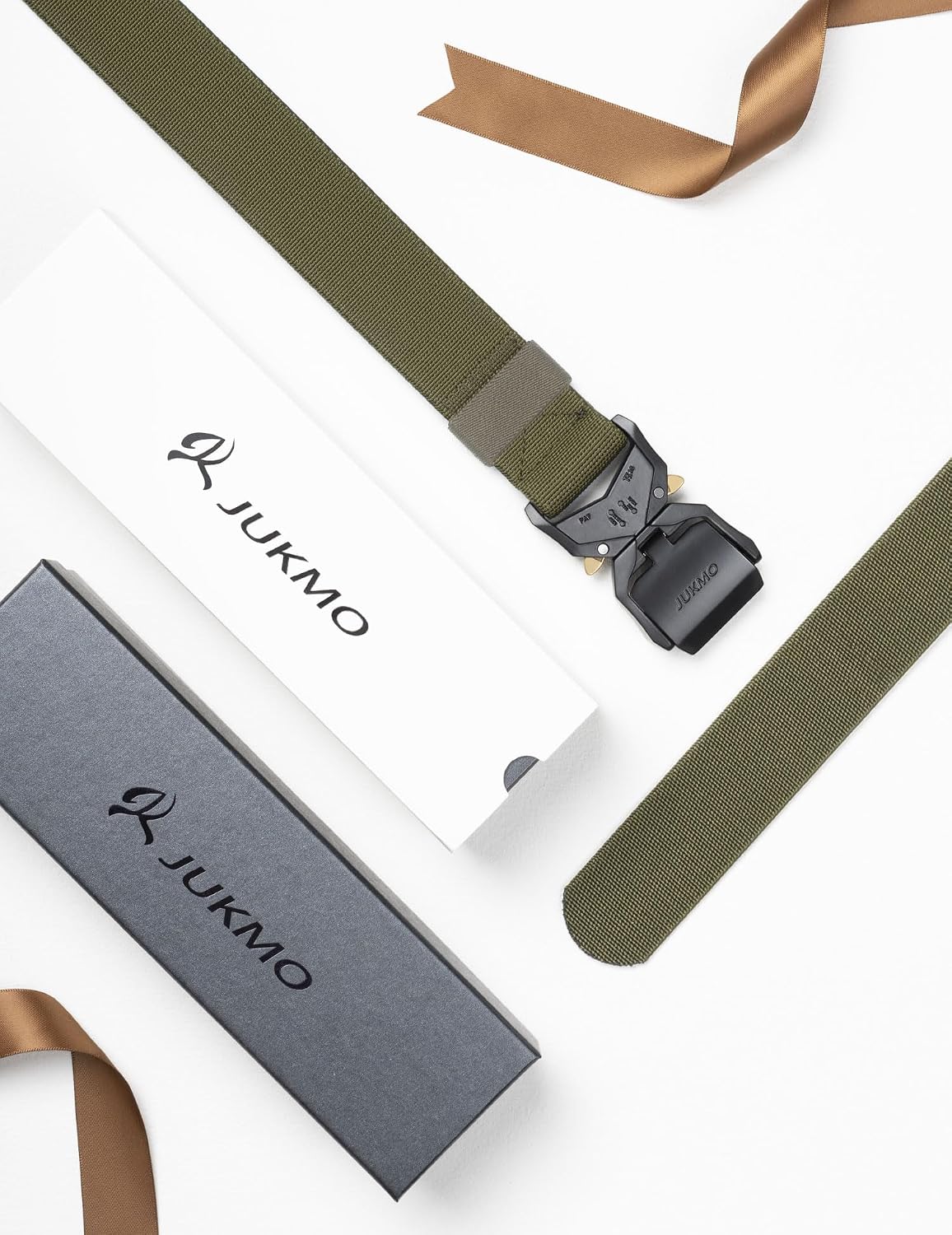 JUKMO Cinturón táctico, aparejador militar de senderismo de 1.5 pul...