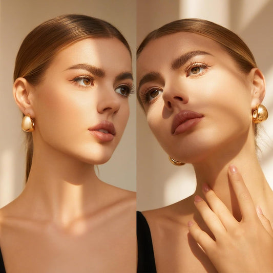 IFKM Juego de joyas chapadas en oro para mujer, collares de múltipl...