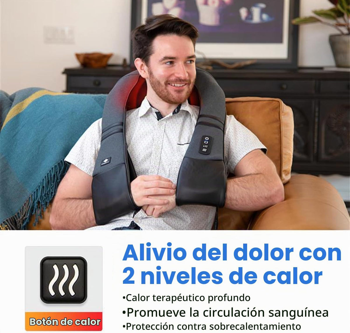 Etekcity Masajeador de cuello inalámbrico elegible por la FSA con c...