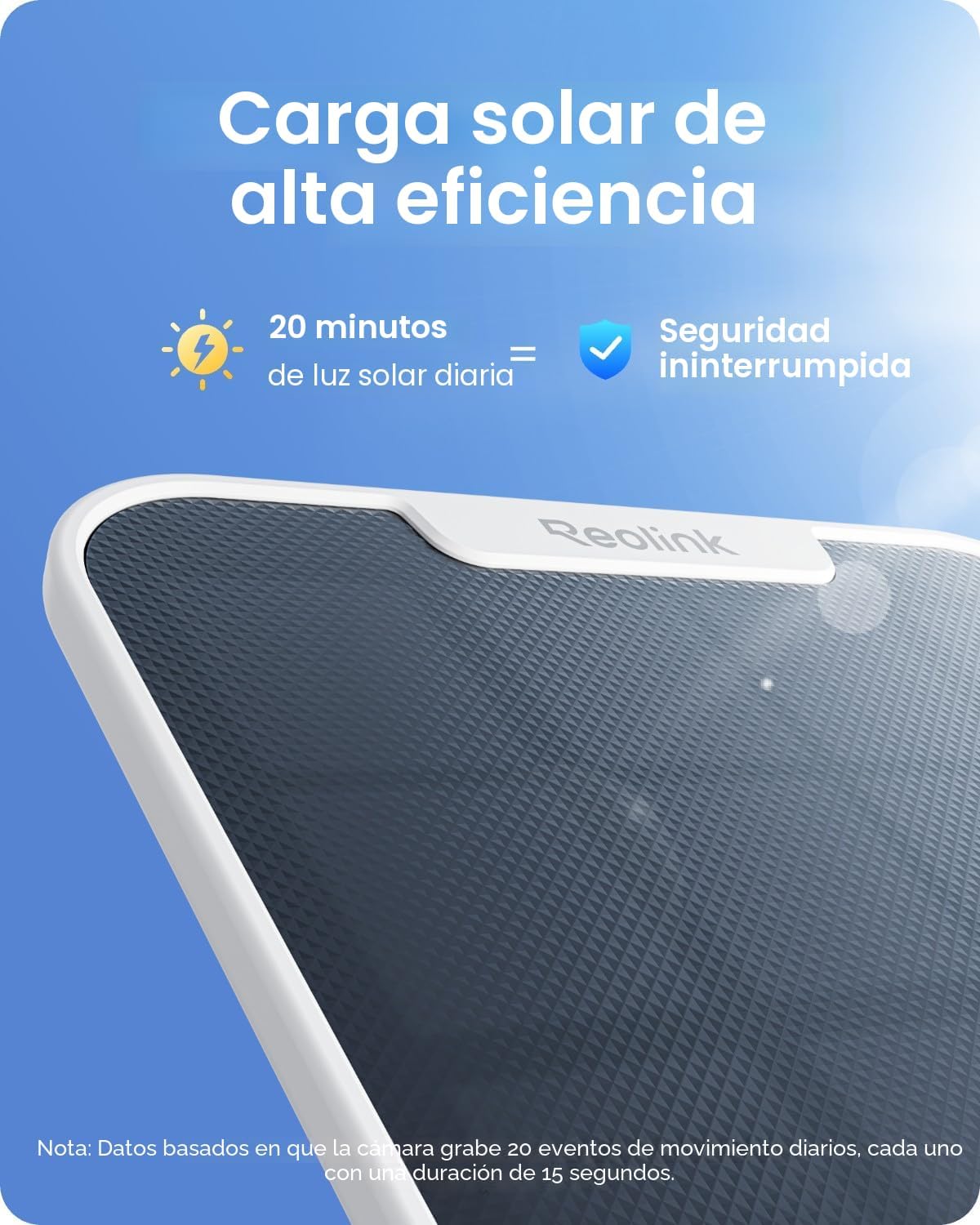 REOLINK Argus PT Ultra 4K - Cámara de seguridad solar para exterior...