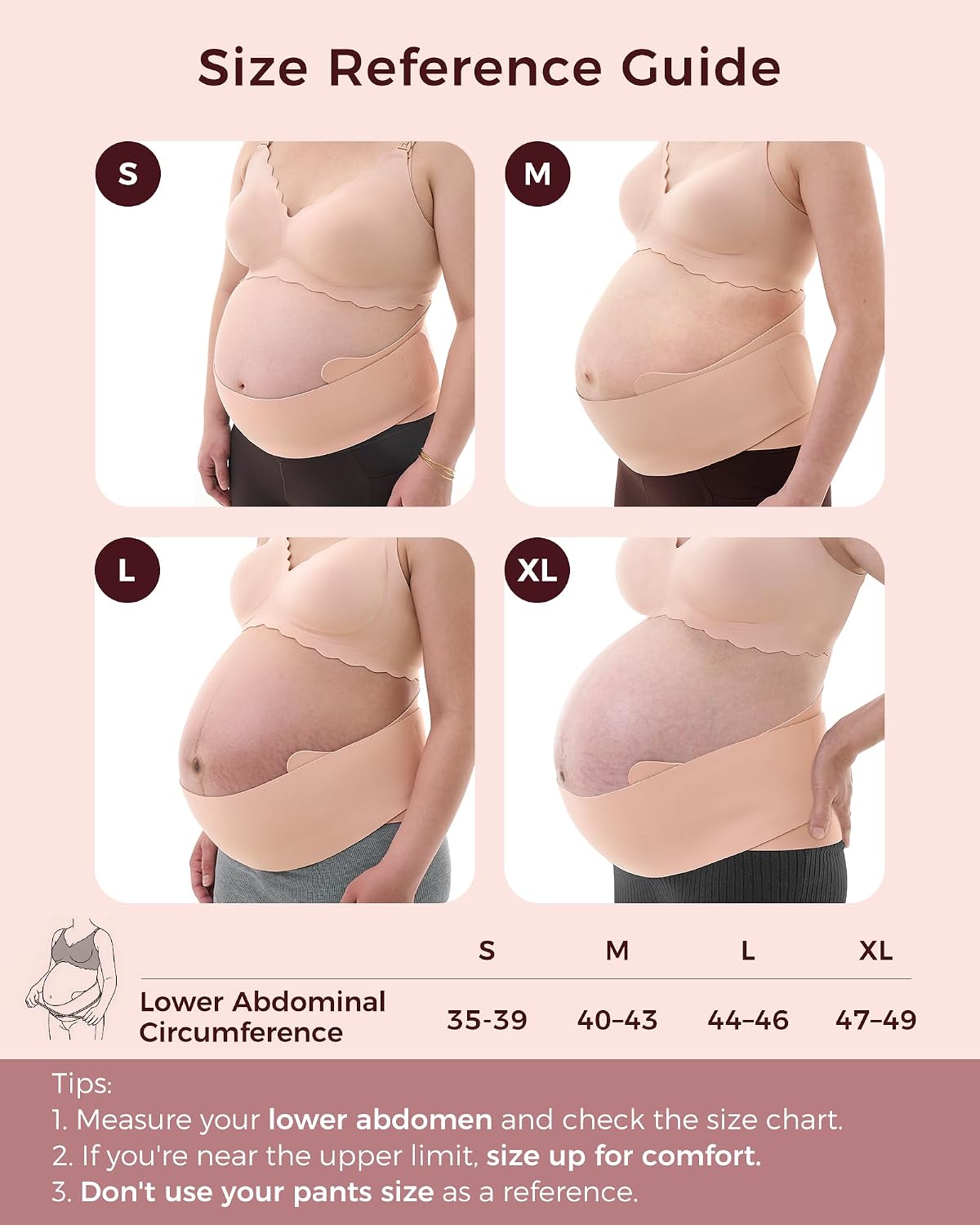 Momcozy Bandas para el vientre para mujeres embarazadas, de una sol...
