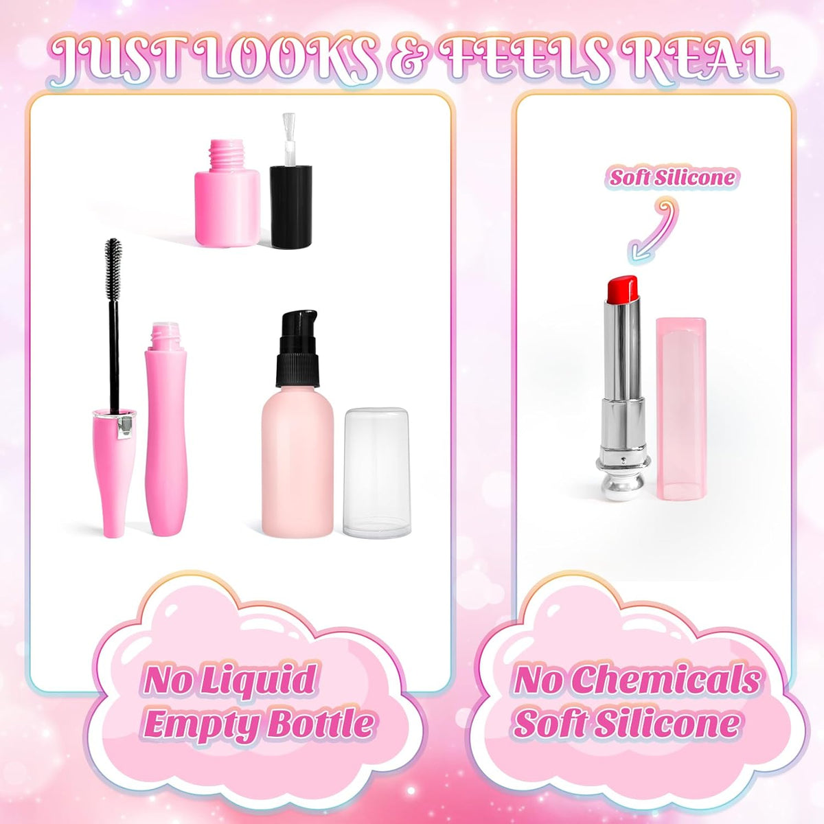 Maquillaje de simulación para niños pequeños, juego de maquillaje d...