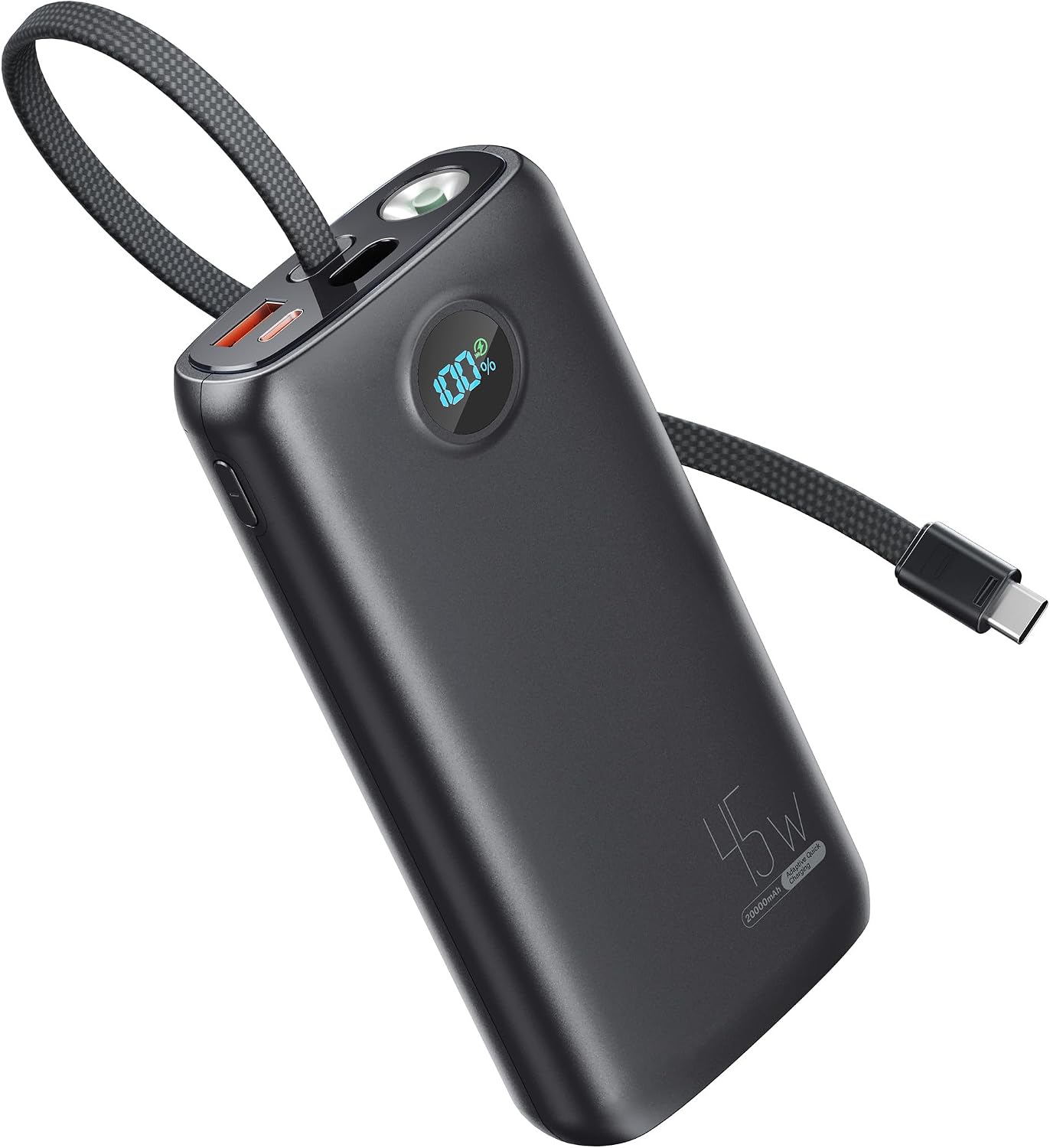 Cargador portátil, batería portátil de 45 W, 20000 mAh, con cable U...