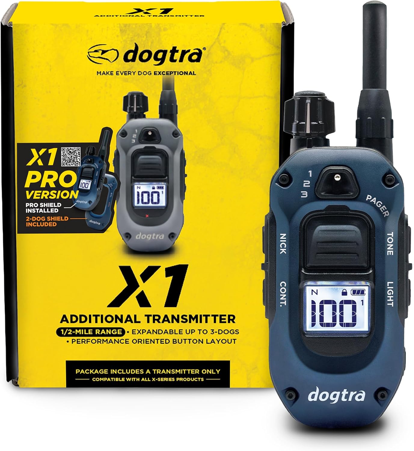 Dogtra Transmisor remoto X1 PRO solo [Nueva edición] Compatible con...