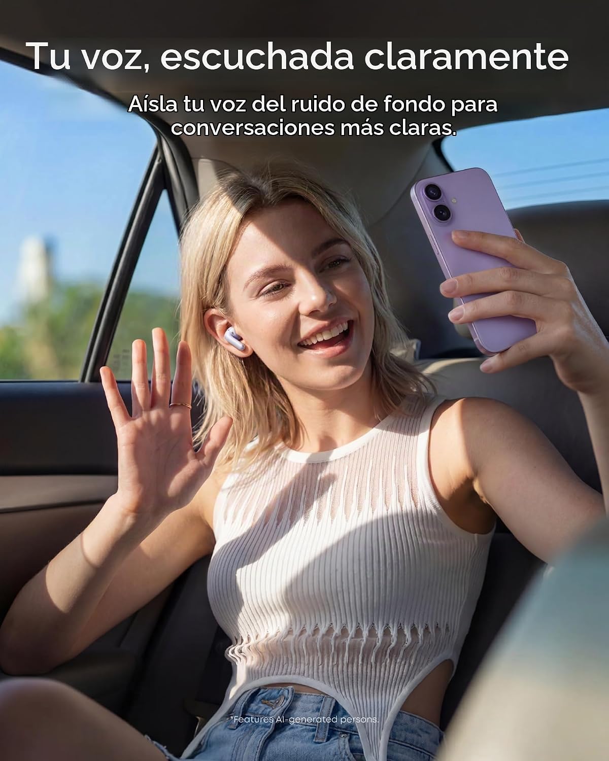 Auriculares inalámbricos Soundcore Anker P42i con ANC adaptativo pa...