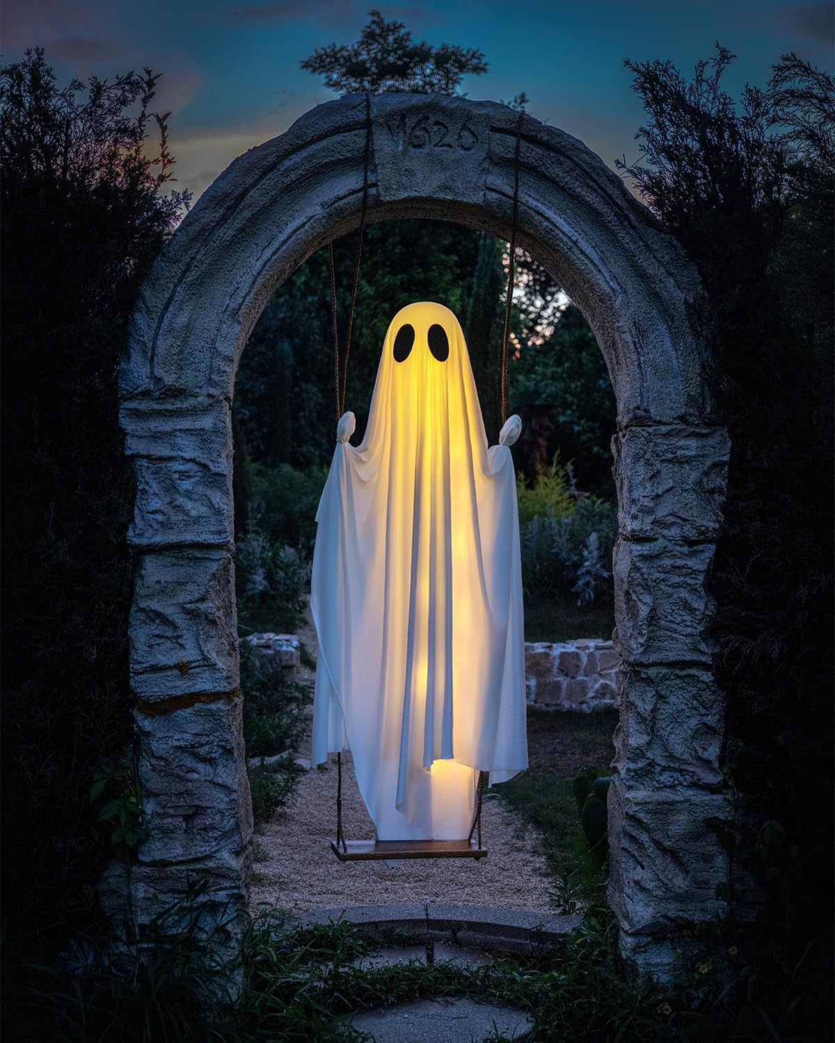 MERKYO Decoraciones de Halloween al Aire Libre - Fantasma Colgante...