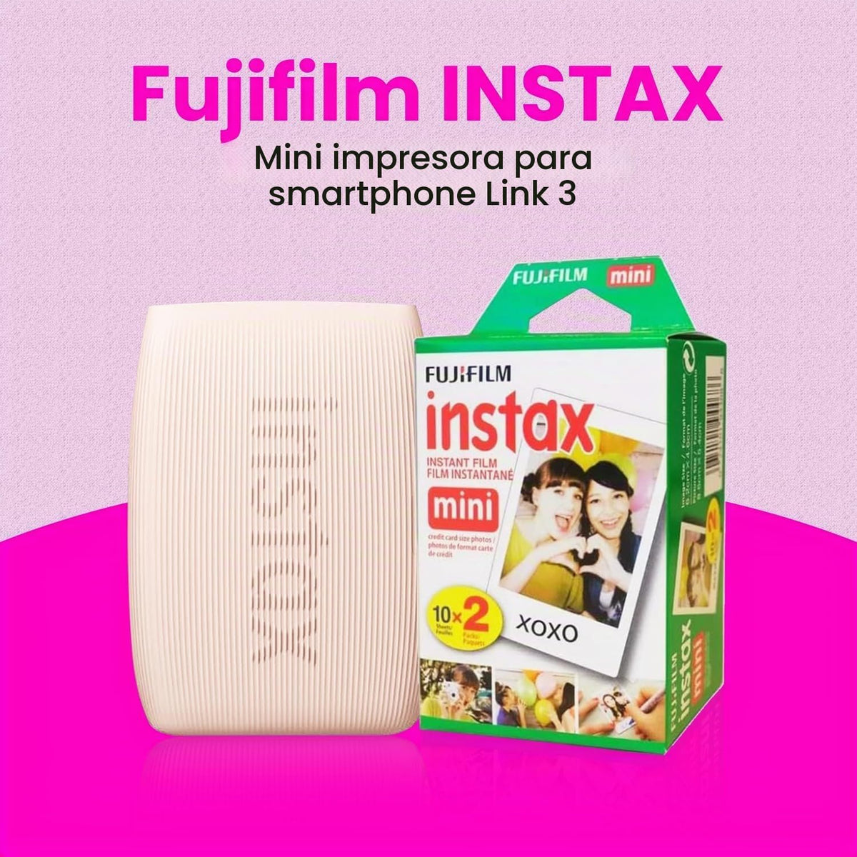 Fujifilm INSTAX Mini Link 3 - Impresora para smartphone + película...