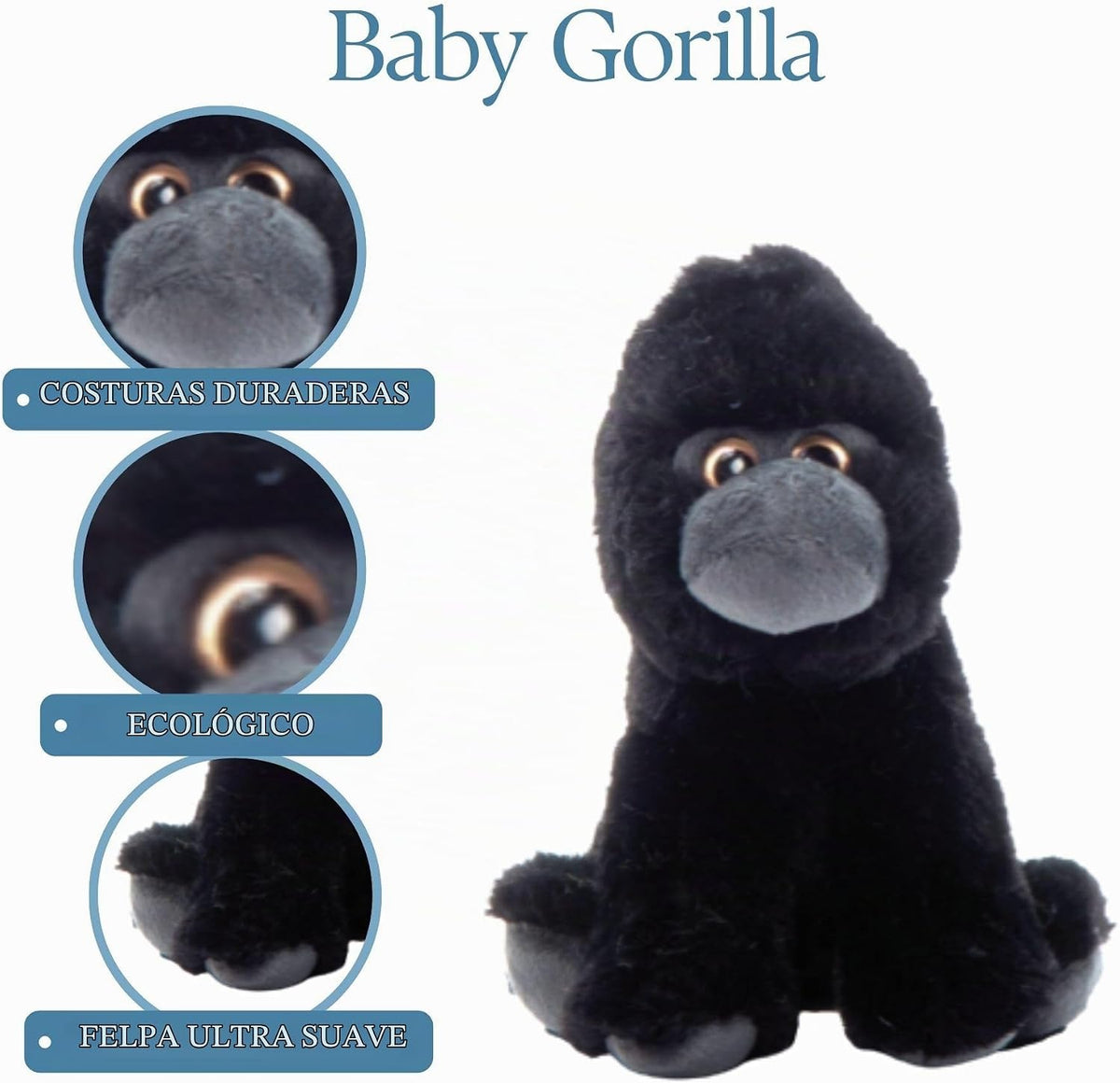 The Petting Zoo Gorilla - Peluche de peluche, Babiez, regalos para...