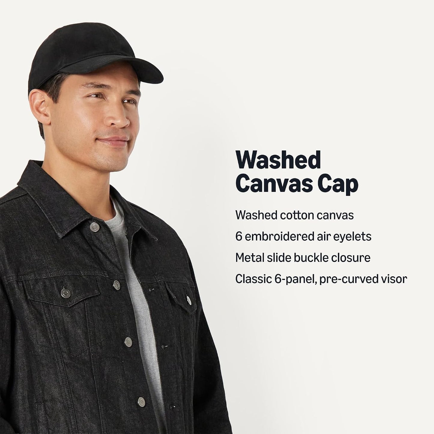 Amazon Essentials Gorra de béisbol de algodón lavado para hombre