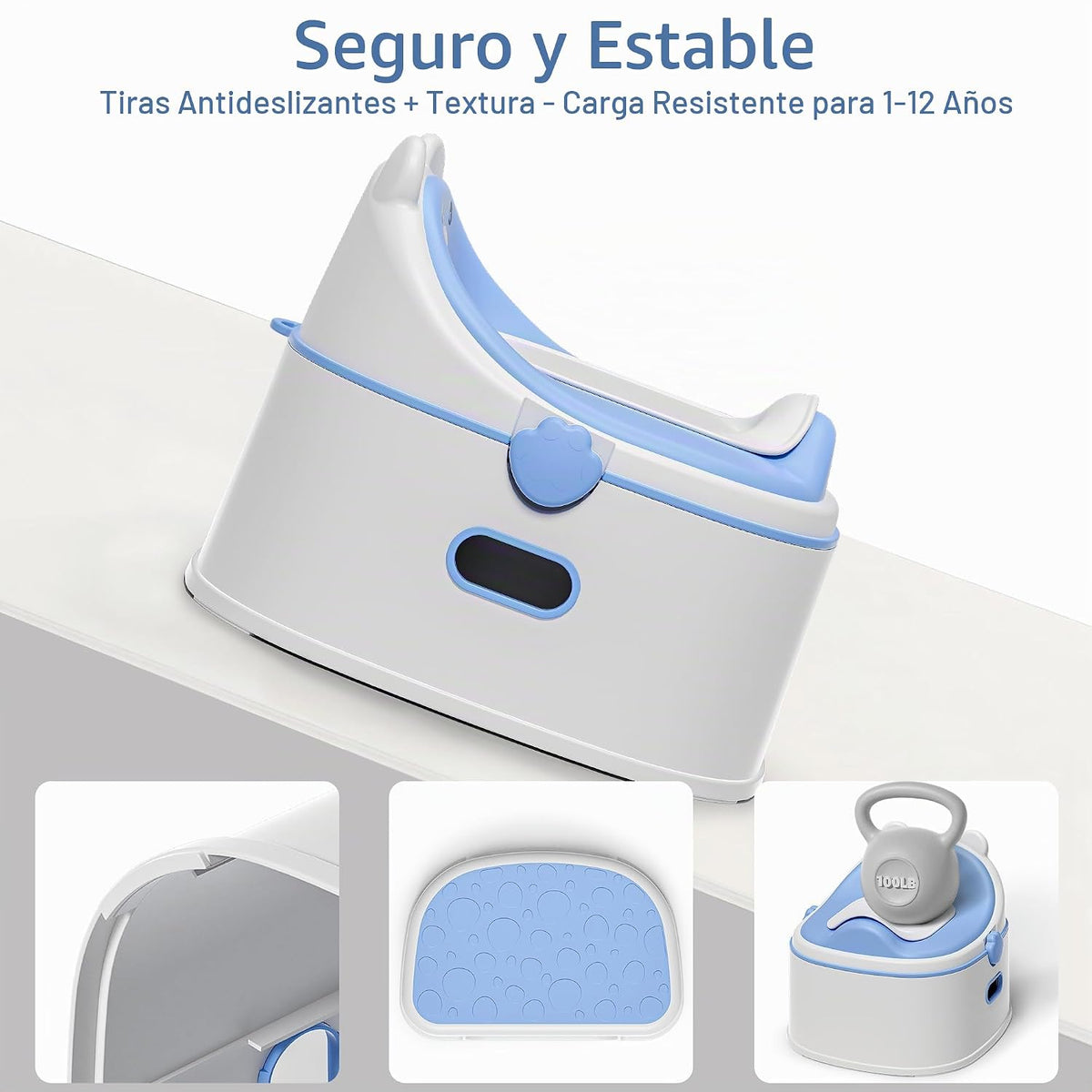 Inodoro de entrenamiento 3 en 1, orinal portátil, asiento de entren...