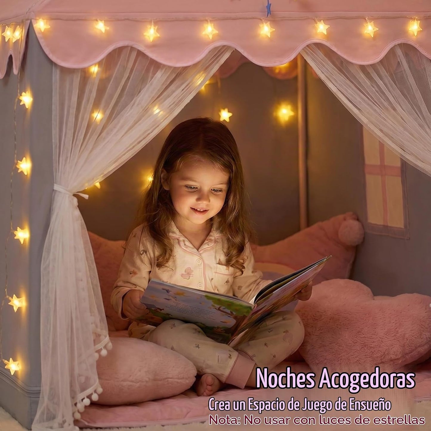 GeeSound Tienda de campaña para niños para niñas en el interior: co...