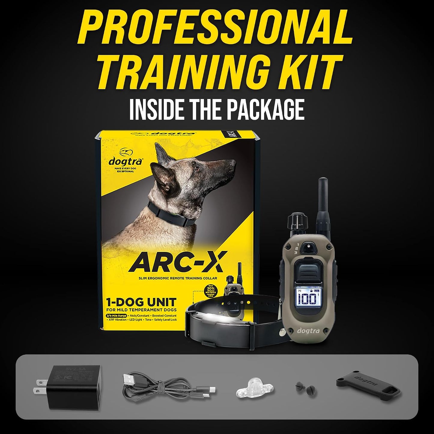 Dogtra ARC-X - Collar electrónico para entrenamiento de perros, ran...