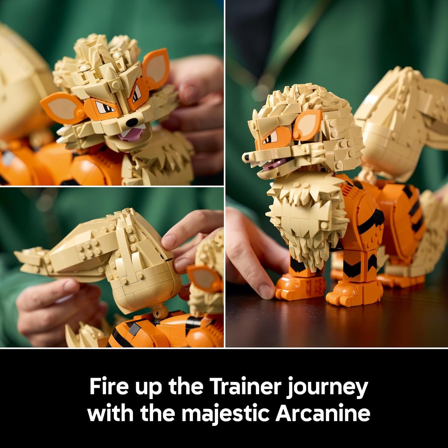 LEGO Pokémon Arcanine 72160 | Juego de construcción coleccionable p...