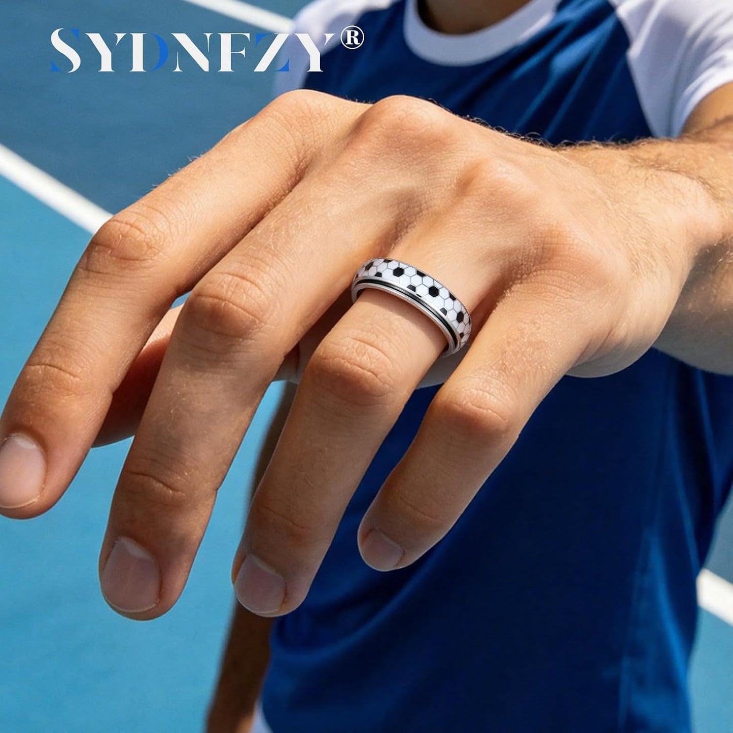 SYDNFZY Anillo de fútbol para adultos \u2013 Anillo giratorio de ac...