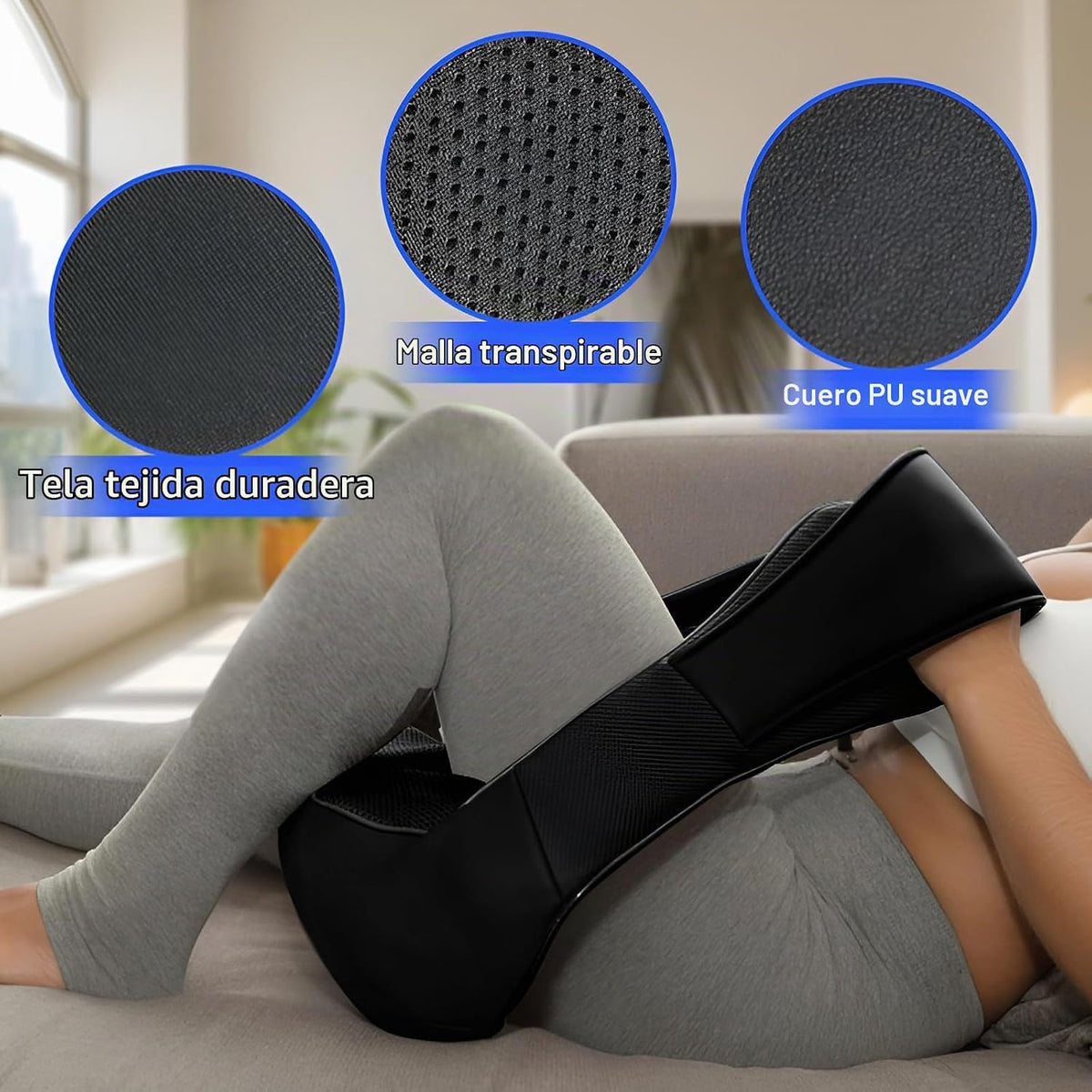 EAshuhe Masajeador de cuello inalámbrico con calor, masajeador de e...