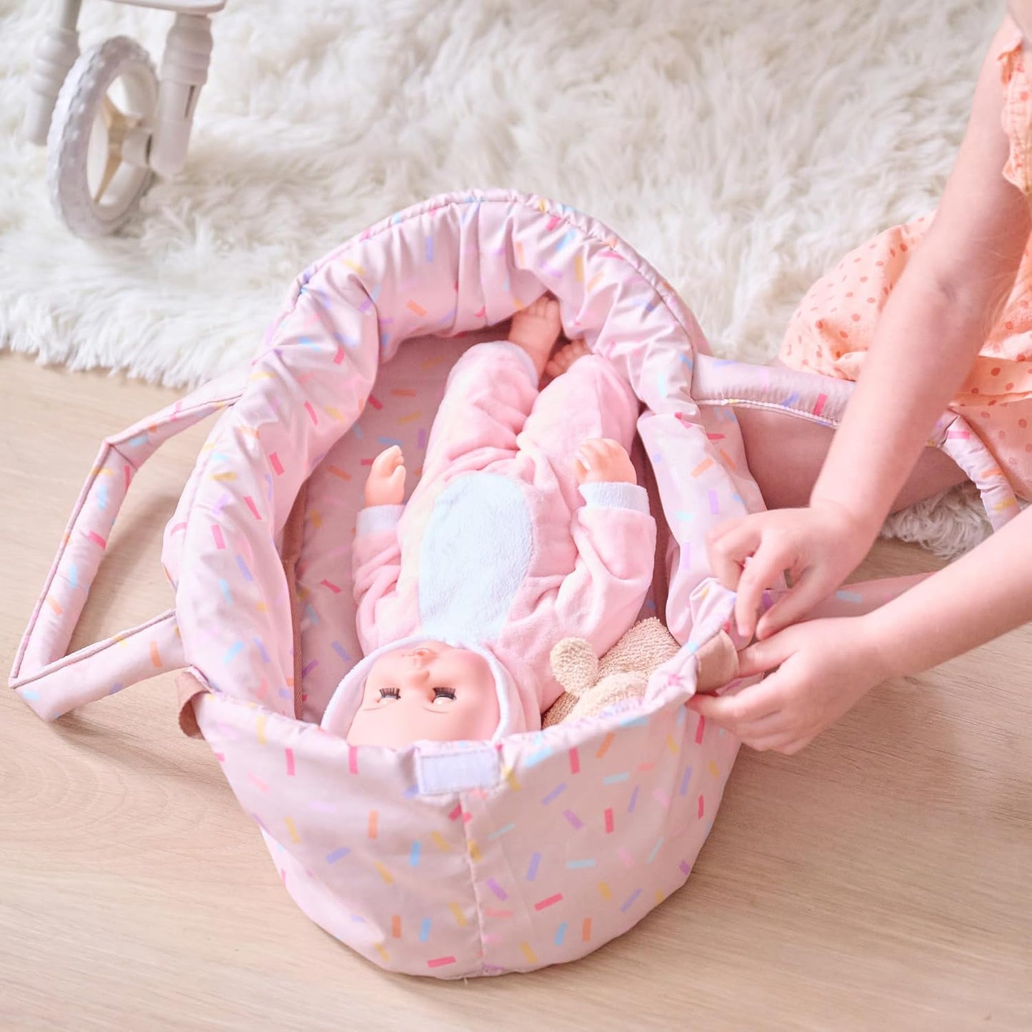Olivia's Little World Cochecito de bebé con confeti | Moisés de...