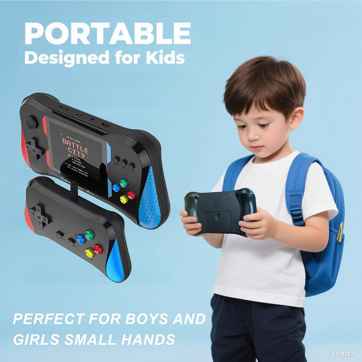 Juego de mano para niños, 500 videojuegos retro precargados, reprod...