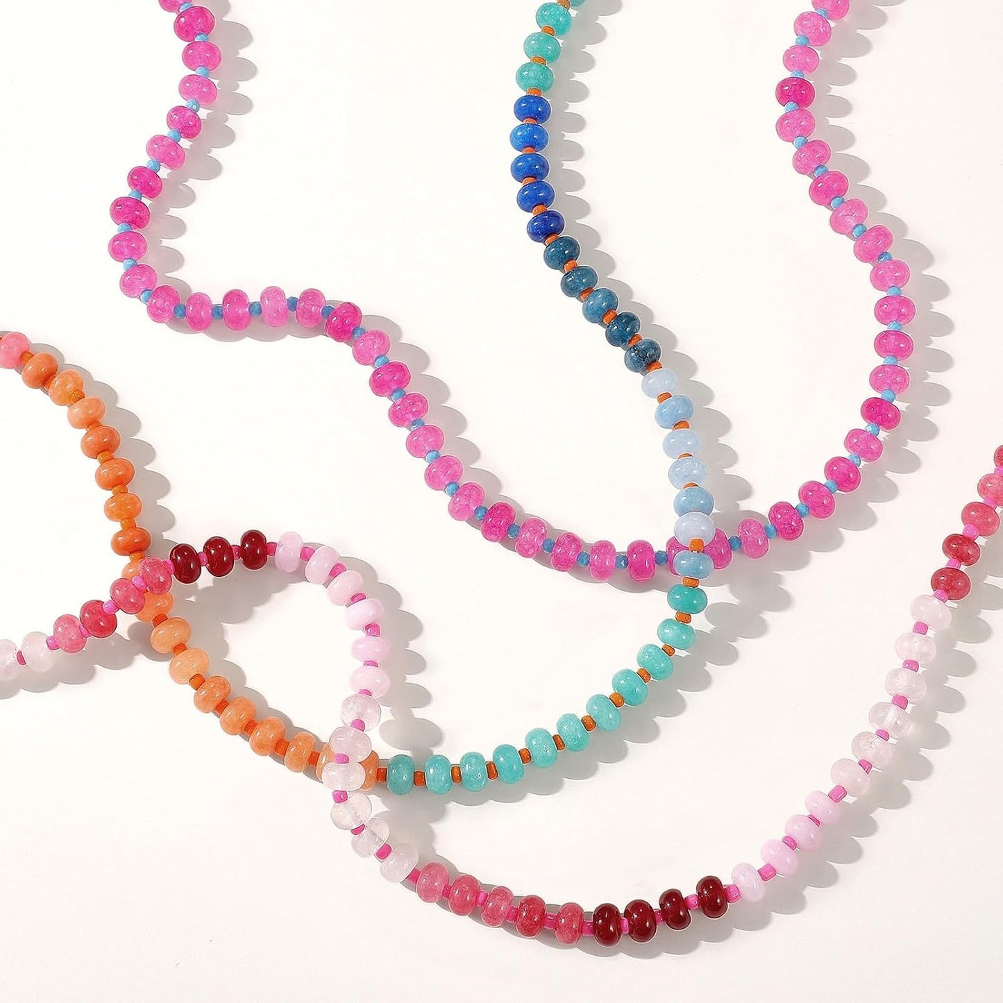 KELORIS PATH Collares de piedras preciosas con cuentas para mujer,...