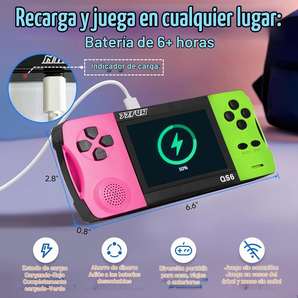 Juegos de mano para niños con pantalla grande IPS de 3.5 pulgadas i...