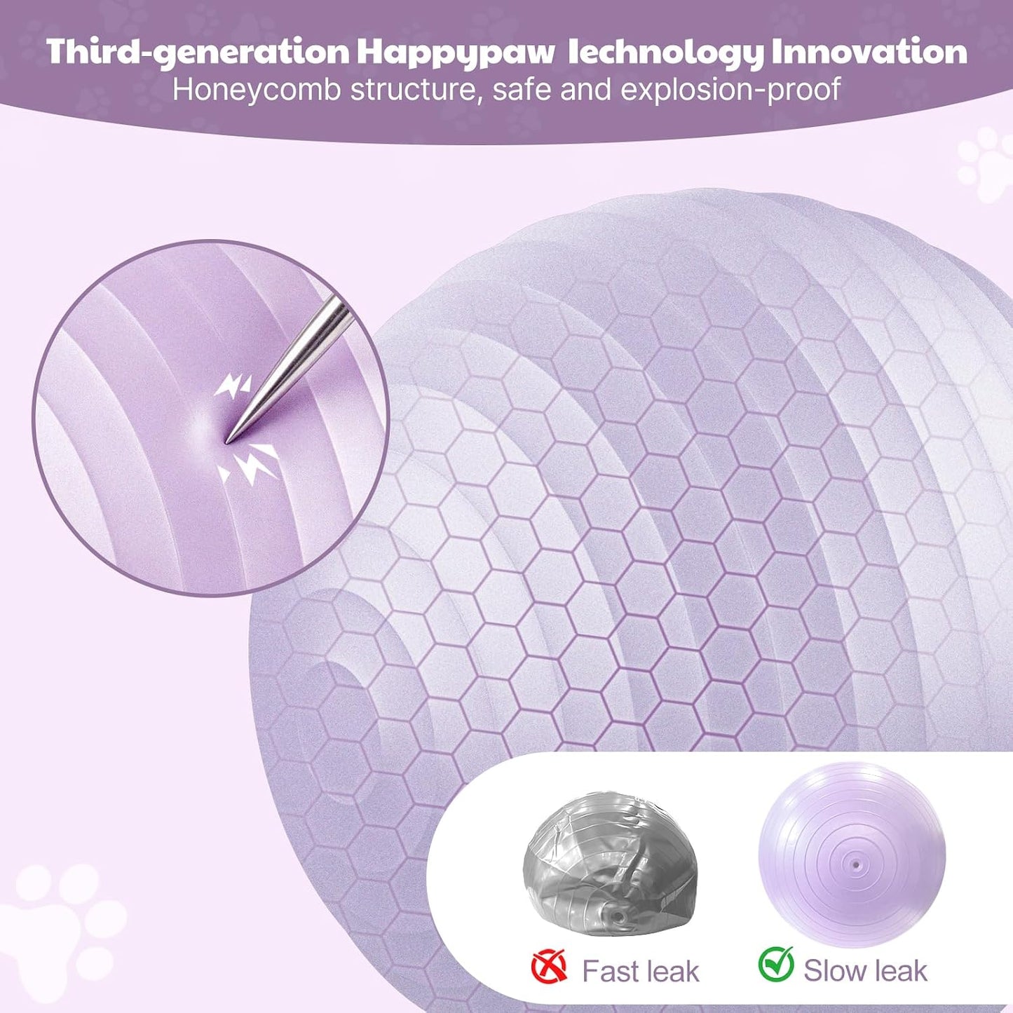 Happypaw 3.0 Upgrade - Pelota de pastoreo de 18 pulgadas para perro...