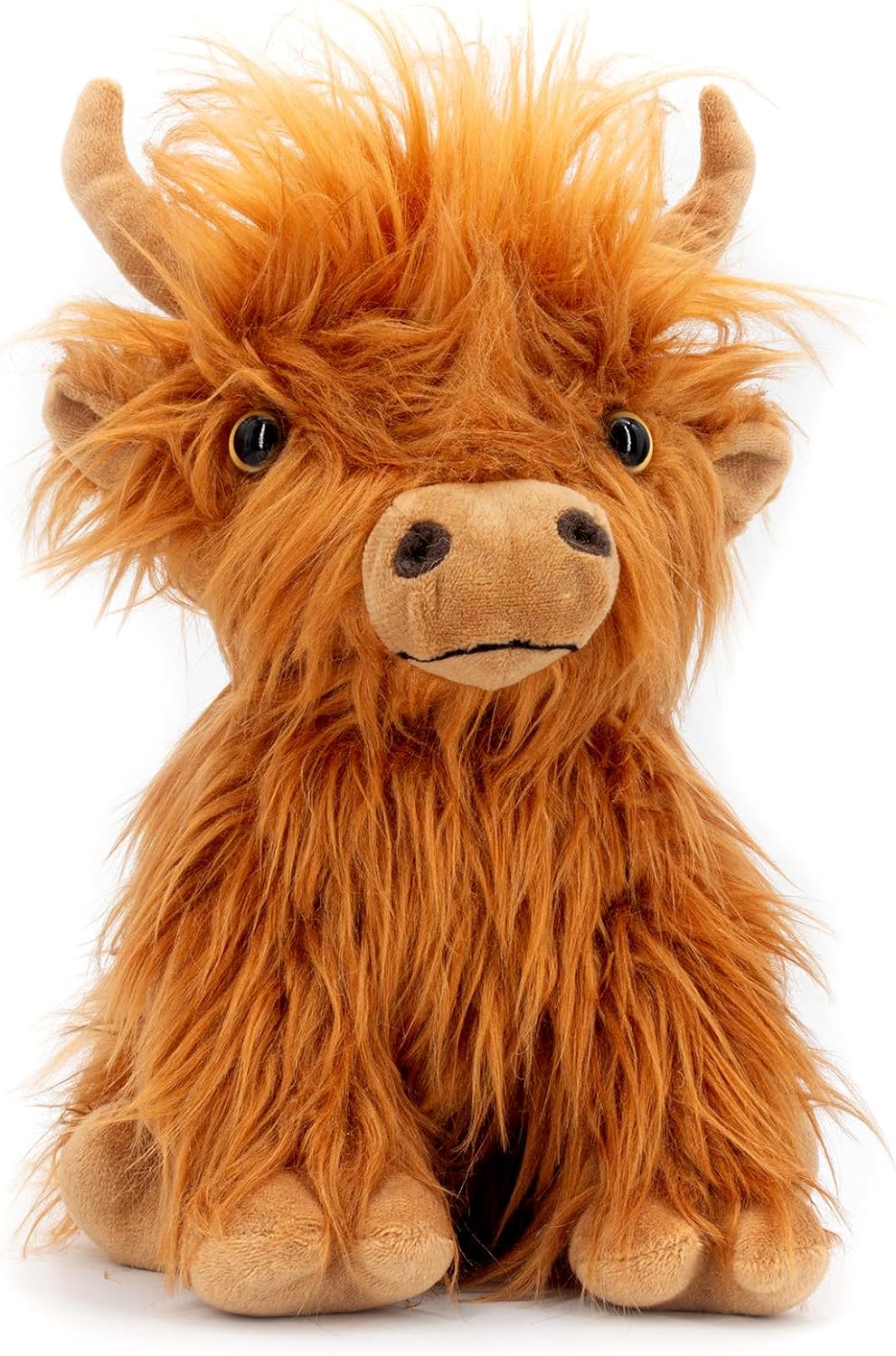 Marysun Peluche de vaca de las Highlands para niños no apto para mi...