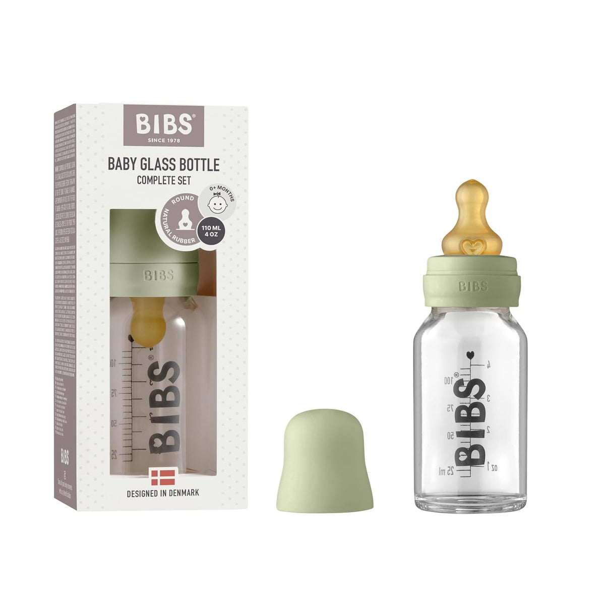 Bibs - Juego completo de biberones de vidrio para bebé, 110 ml | Go...