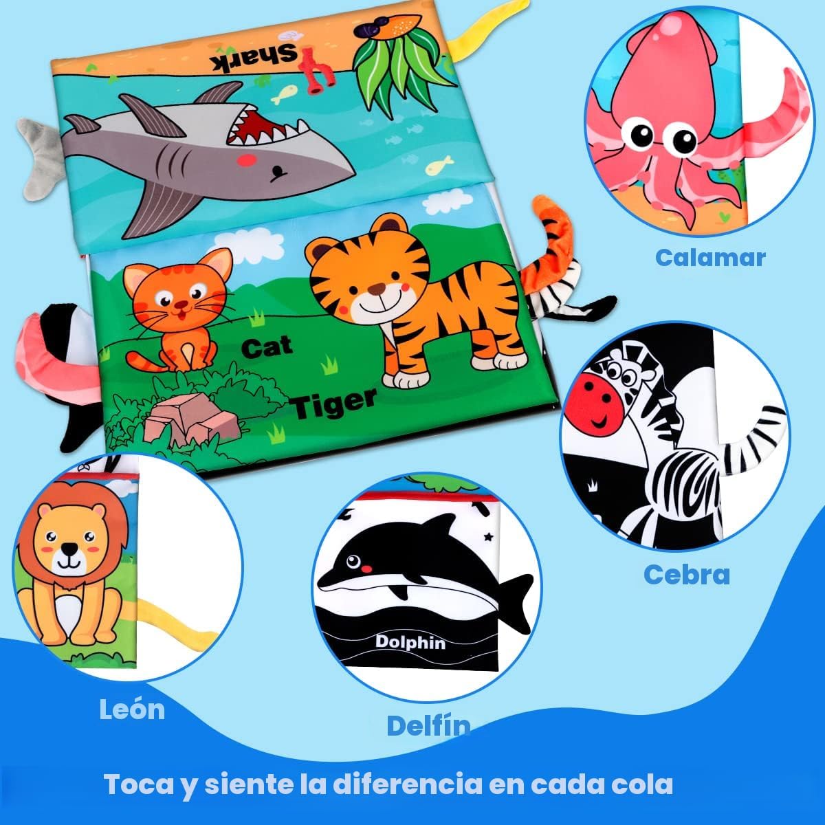 Juguetes para el tiempo de barriga 0-6 meses: juguete de espejo par...