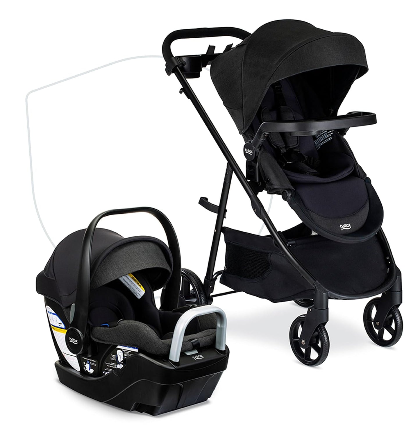 Britax Willow Brook S+ Sistema de viaje, combinación de silla de au...