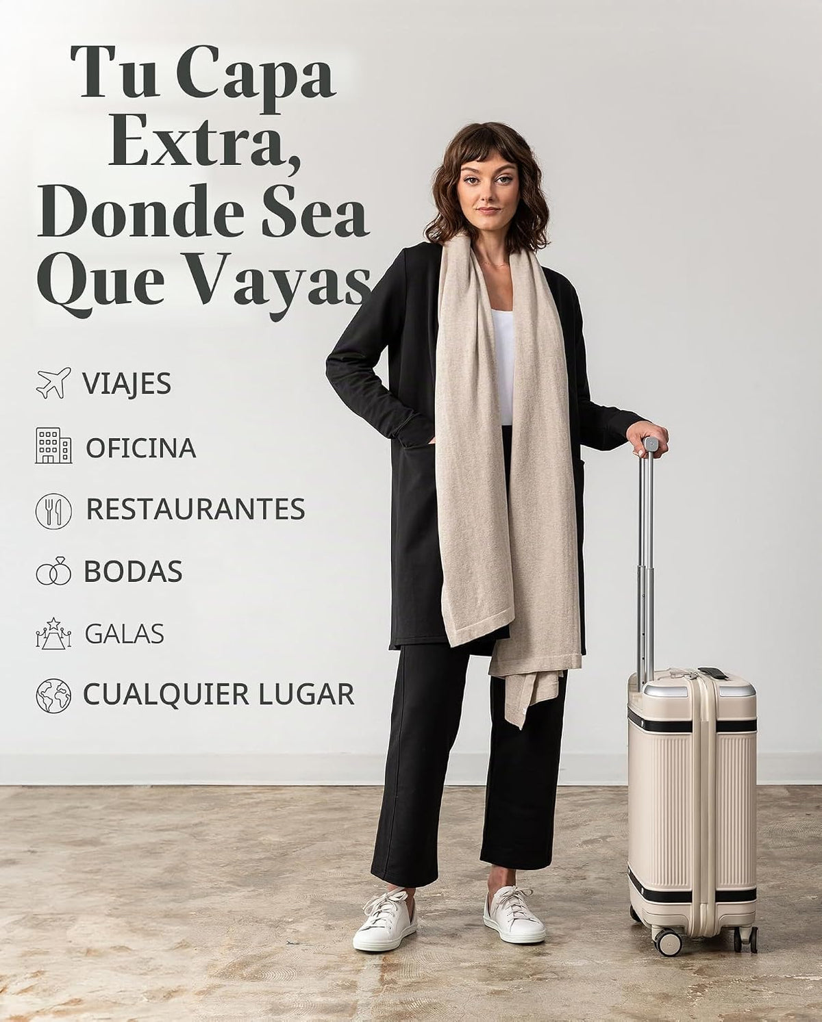 zestt Dreamsoft - Bufanda de viaje, abrigo y chal para mujer, algod...