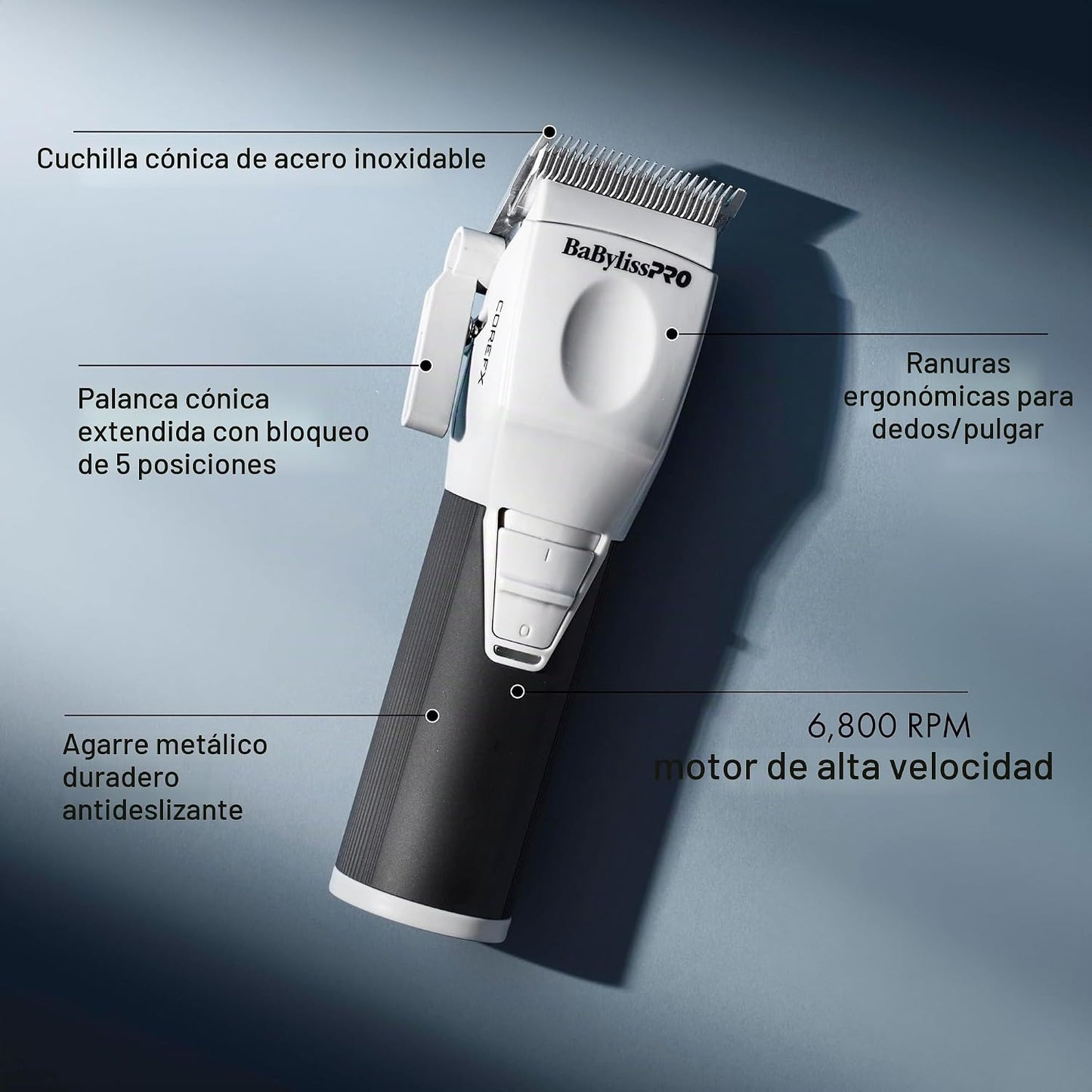 BaBylissPRO COREFX Cortapelos de rendimiento profesional