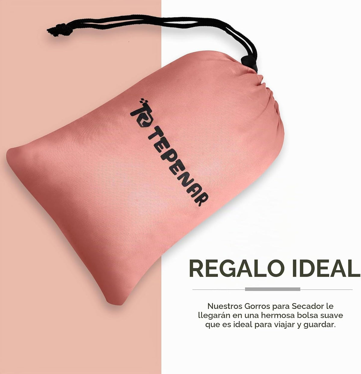 TEPENAR Accesorio para secador de pelo con capucha: Gorra de secado...