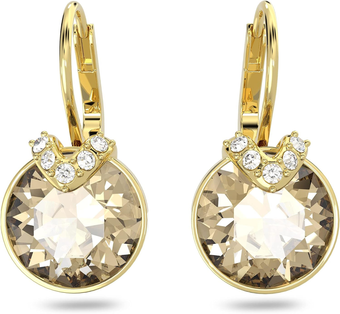 Pendientes de cristal Swarovski Bella V, cristales grises, amarillo...
