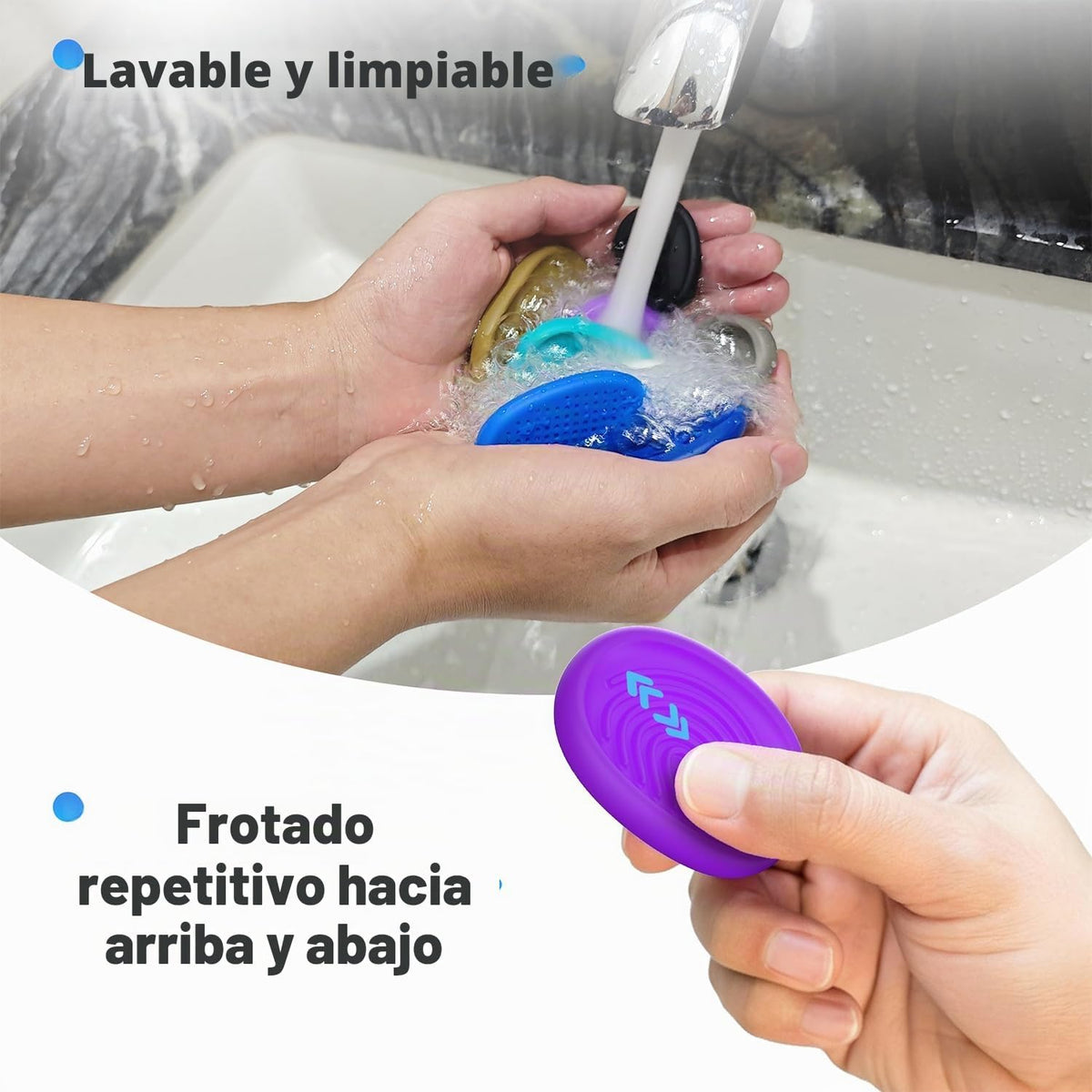 Juguetes antiestrés para adultos piedras sensoriales: paquete de 8...