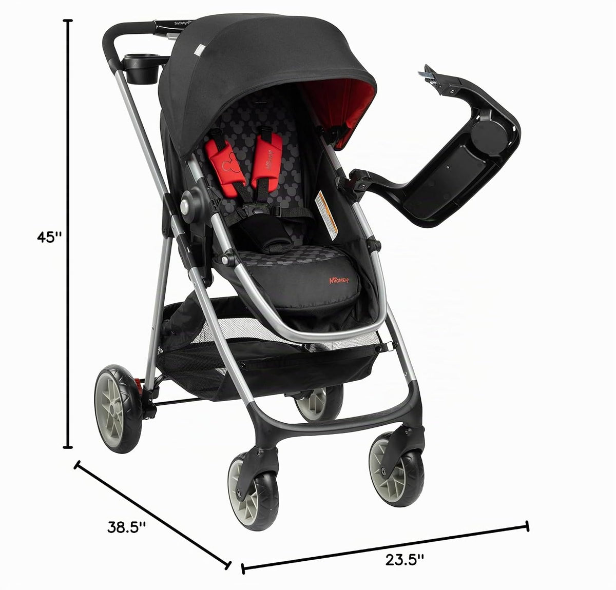 Disney Baby Mickey Mouse Grow and Go - Sistema modular de viaje, si...