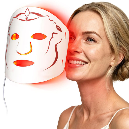 SMOOTHPRO - Máscara de terapia de luz roja para cara, máscara facia...