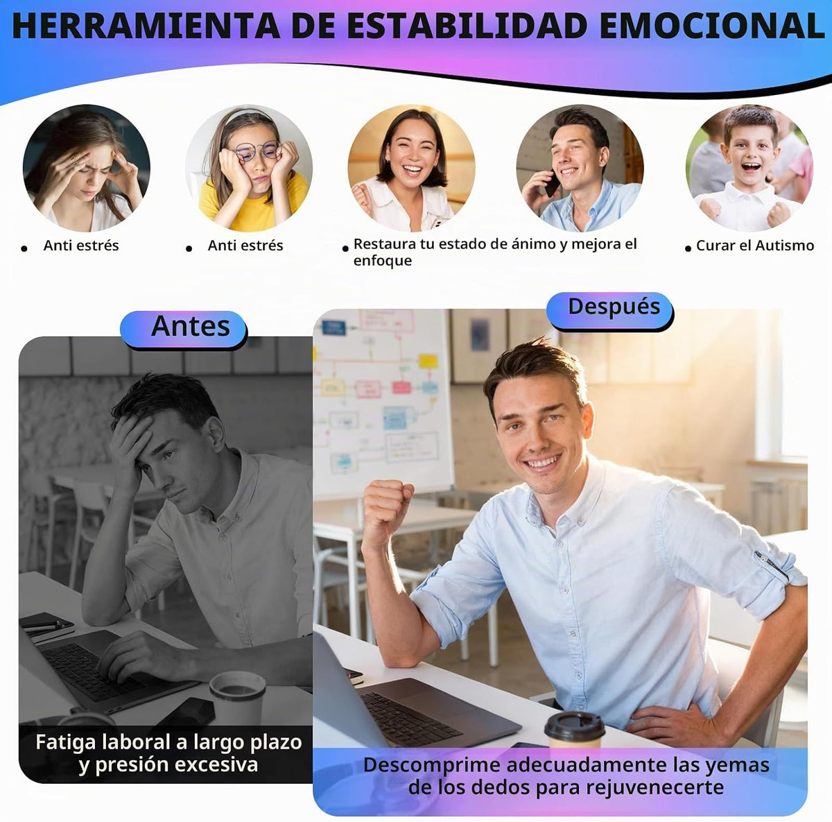 550+ piezas Juguetes sensoriales, Juguetes de dedo para adultos. Ma...