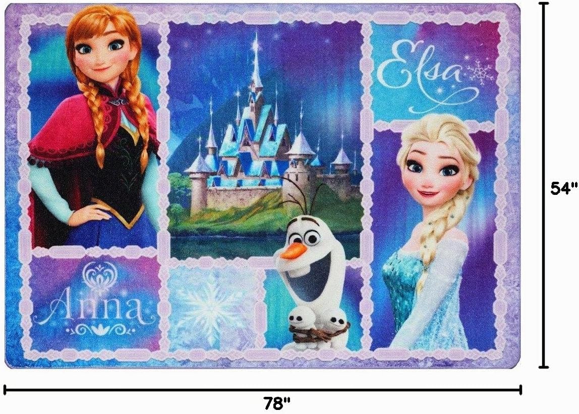 Alfombra Gertmenian &amp; Sons de Disney Frozen Anna y Elsa, Azul\/...